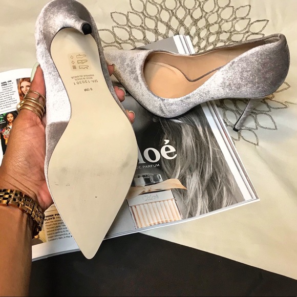 Saks Fifth Avenue Velvet “Karlie” Heels - Picture 2 of 4